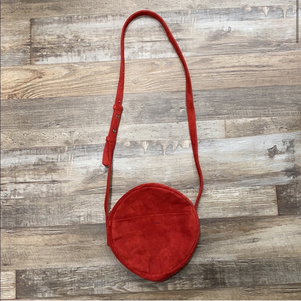 Baggu • Ruby Suede Leather Circle Purse